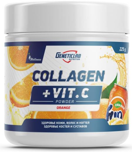 Geneticlab Collagen Plus 225 grams (Апельсин)