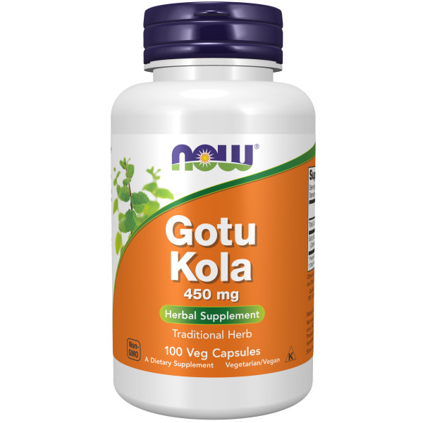 NOW Gotu Kola 450 mg 100 veg capsules