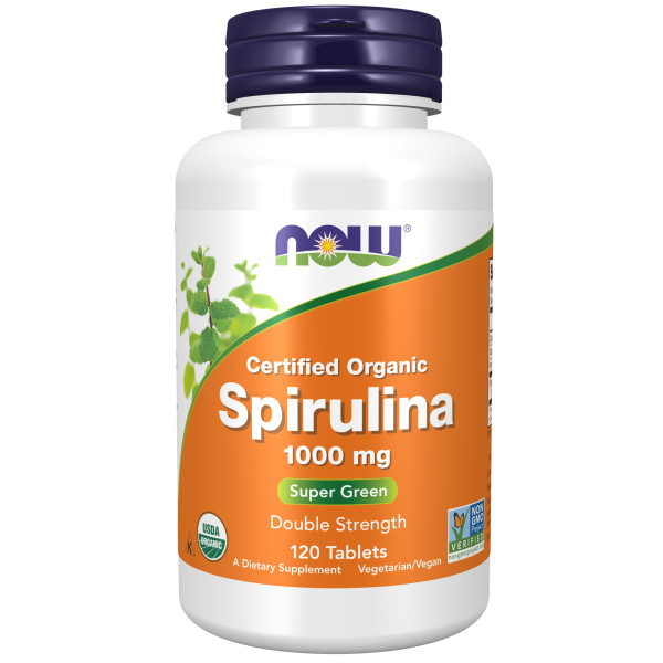 NOW Spirulina 1000 mg 120 tablets