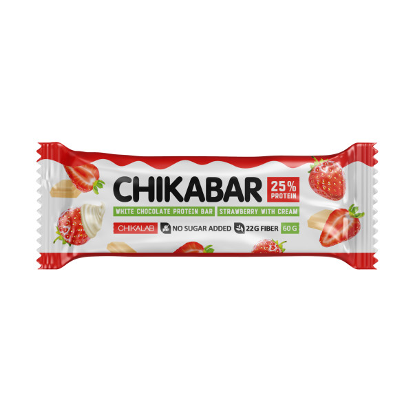 Chikalab bar 60 grams (Клубника со сливками)