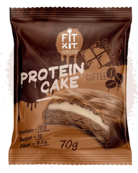 Fit Kit Protein cake 50 grams (Шоколад-Кофе 70 гр)