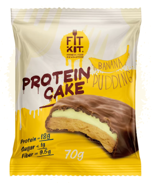 Fit Kit Protein cake 50 grams (Банановый пудинг)