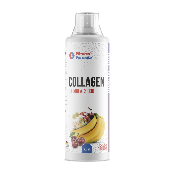 Fitness Formula Collagen 500 ml Срок 30.09.2025 (Банан и вишня)
