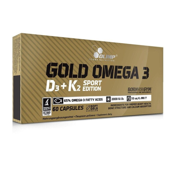 Olimp Gold Omega 3 D3+K2 60 softgels