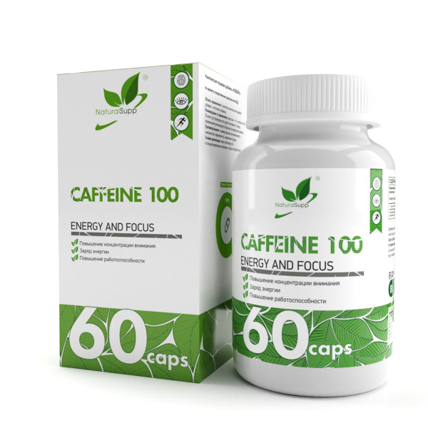 NaturalSupp Caffeine 100 mg 60 capsules