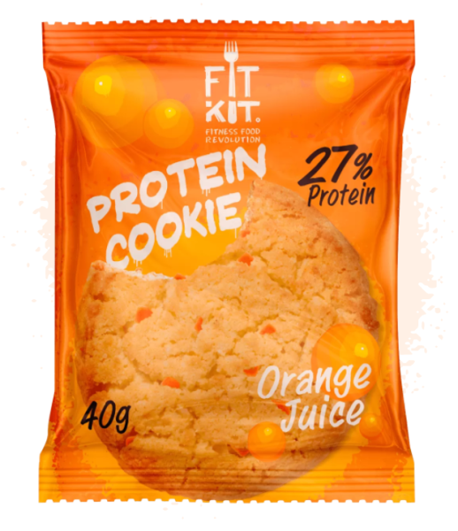Fit Kit protein cookie 40 grams (Апельсиновый сок)