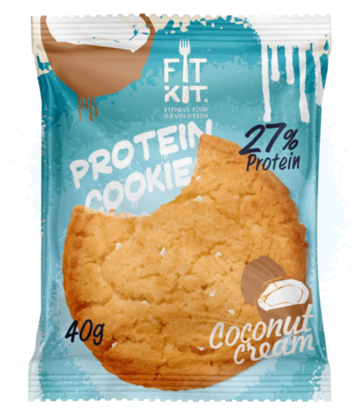 Fit Kit protein cookie 40 grams (Кокосовый крем)