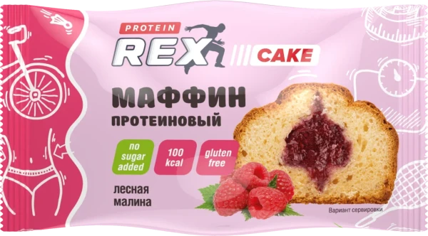 Protein Rex Маффин 40 grams (Лесная малина)