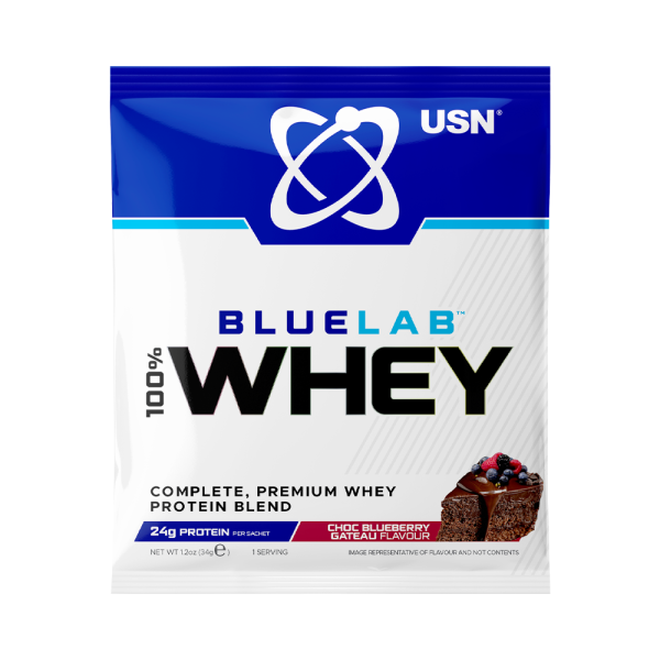 USN BlueLab whey 34 grams (Шоколад - голубика)