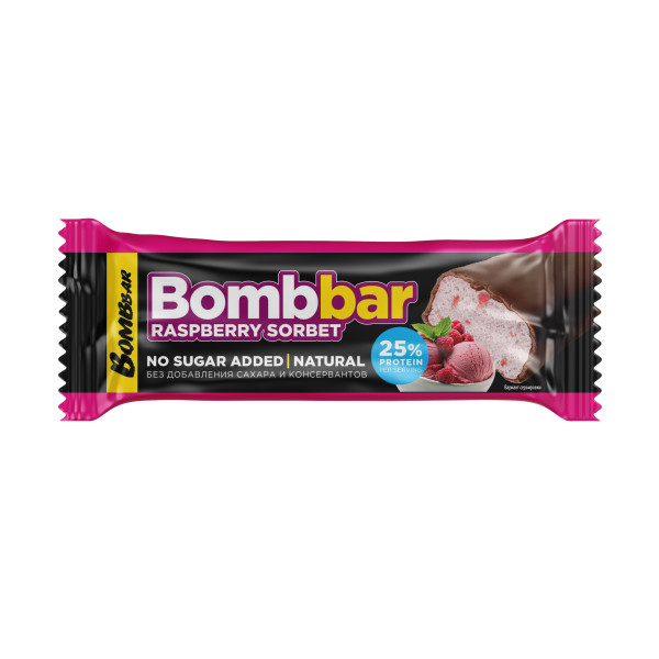 Bombbar Протеиновый батончик 40 grams (Малиновый сорбет)