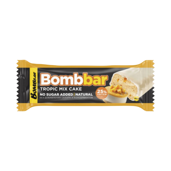 Bombbar Протеиновый батончик 40 grams (Тропический микс торт )