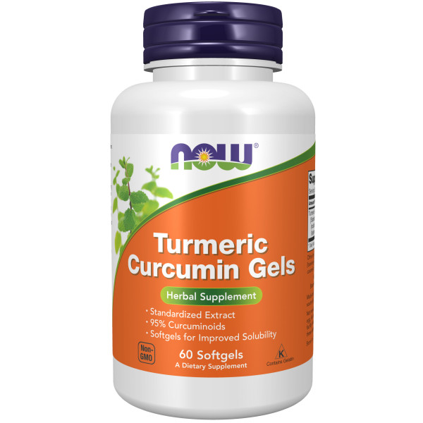 NOW Turmeric Curcumin Gels 60 softgels