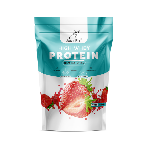 Just Fit High Whey Protein 900 grams (Клубника)