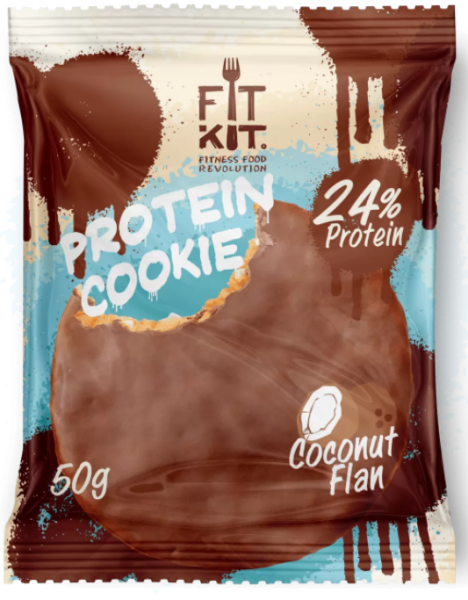 Fit Kit Chocolate cookie 40 grams (Кокосовый флан)