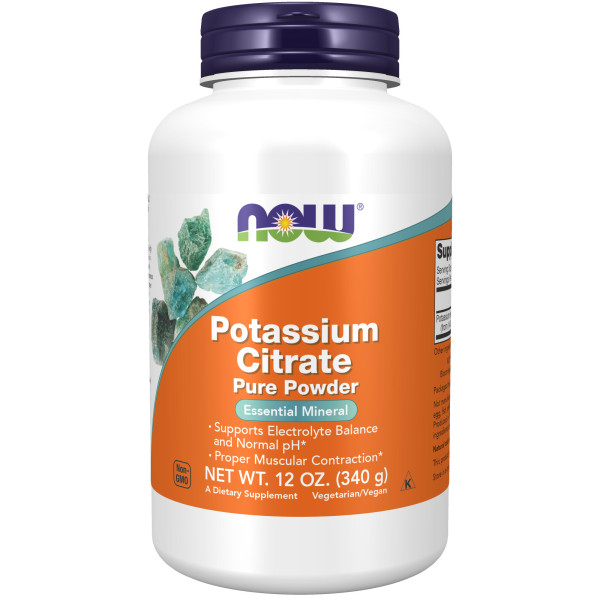 NOW Potassium Citrate Pure Powder 340 grams