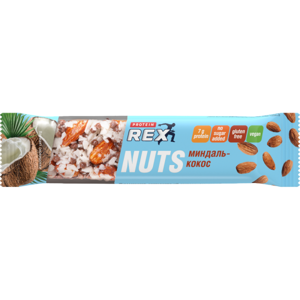 Protein Rex Nuts 40 grams (Миндаль - кокос)