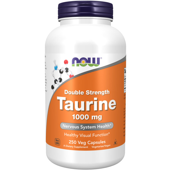 NOW Taurine 1000 mg 250 veg capsules