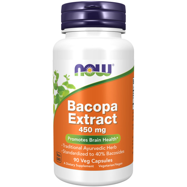 NOW Bacopa extract 450 mg 90 veg capsules