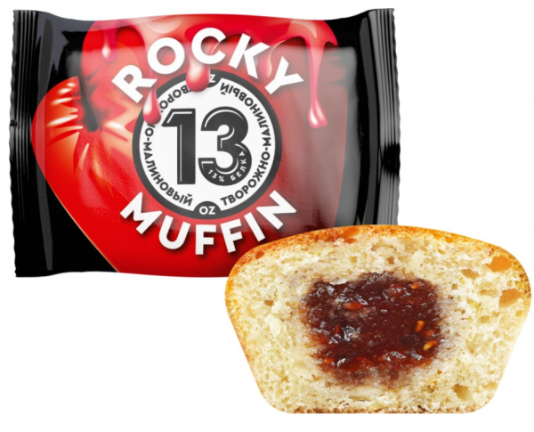 Mr. Djemius Rocky Muffin 55 grams (Творожный с малиновой начинкой)