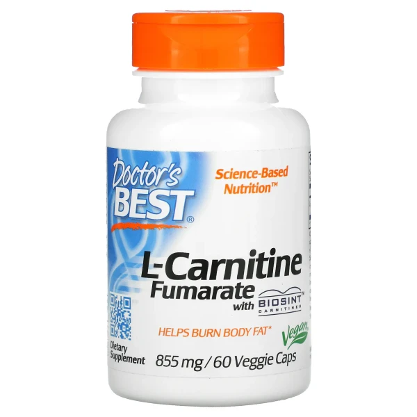 Doctor's Best L-Carnitine Fumarate 855 mg 60 veg capsules