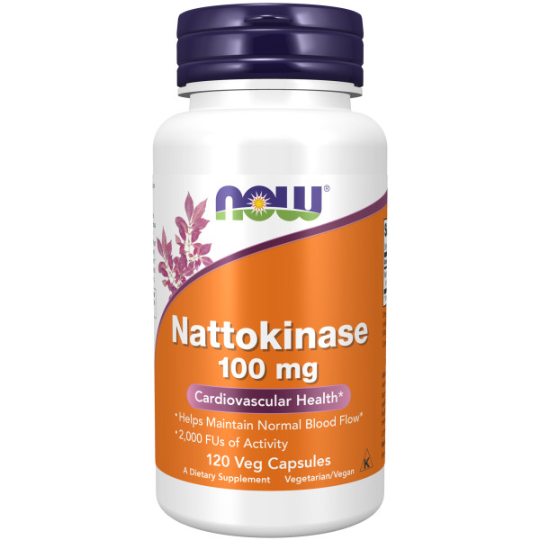 NOW Nattokinase 100 mg 120 veg capsules