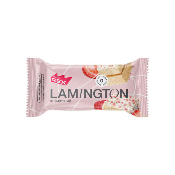 Protein Rex lamington 50 grams (Ламингтон клубничный)