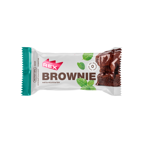 Protein Rex Brownie 50 grams (Мятное с коллагеном)
