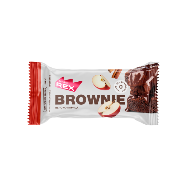 Protein Rex Brownie 50 grams (Яблоко-корица)
