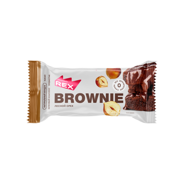 Protein Rex Brownie 50 grams (Лесной орех)