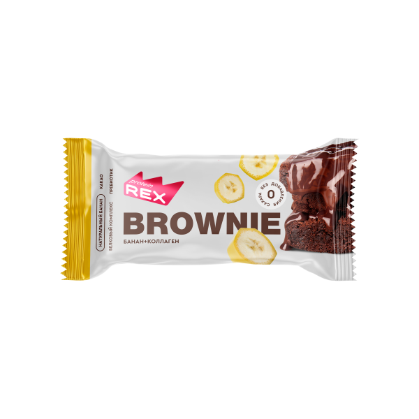 Protein Rex Brownie 50 grams (Банановое с коллагеном)