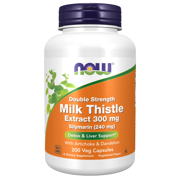 NOW Silymarin Milk Thistle 300 mg 200 veg capsules
