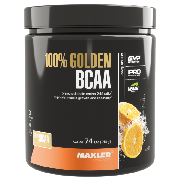 Maxler 100% Golden BCAA 210 grams (Апельсин)