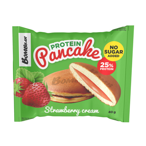 Bombbar Pancake 40 grams (Клубничный крем)