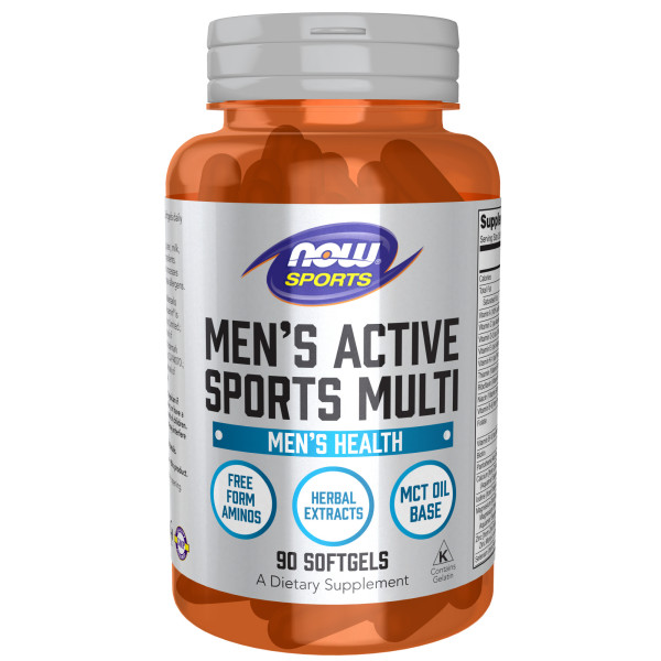 NOW Men's active sports multi 90 softgels