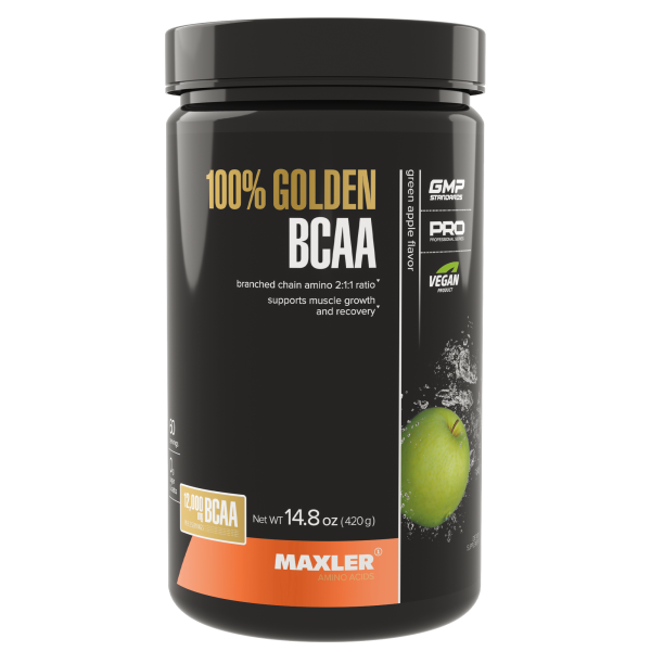 Maxler 100% Golden BCAA 420 grams (Зеленое яблоко)