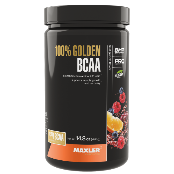 Maxler 100% Golden BCAA 420 grams (Фруктовый пунш)