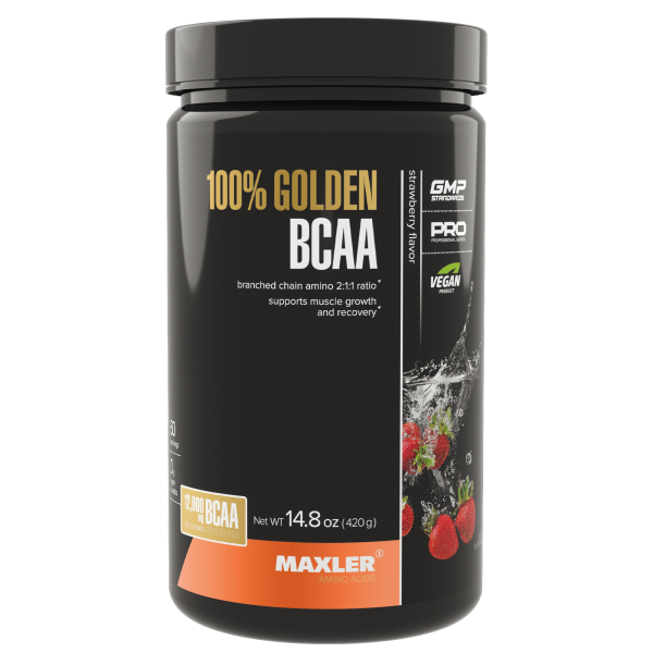 Maxler 100% Golden BCAA 420 grams (Клубника)