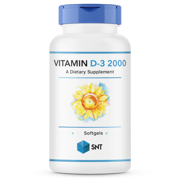 SNT Vitamin D3 2000 ME 120 softgels Срок 21.12.2025