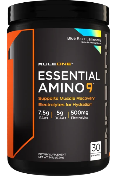 Rule1 Essential Amino9 345 grams (Лимонад - Голубая малина)