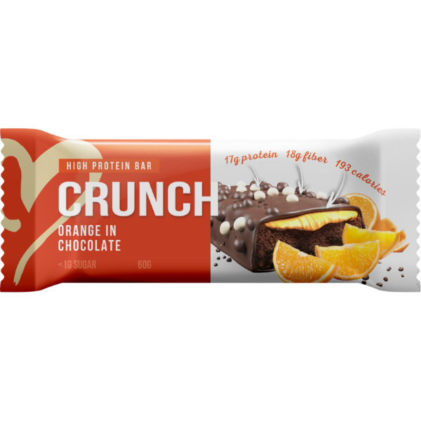 BootyBar Crunch 60 grams (Шоколад с апельсином)