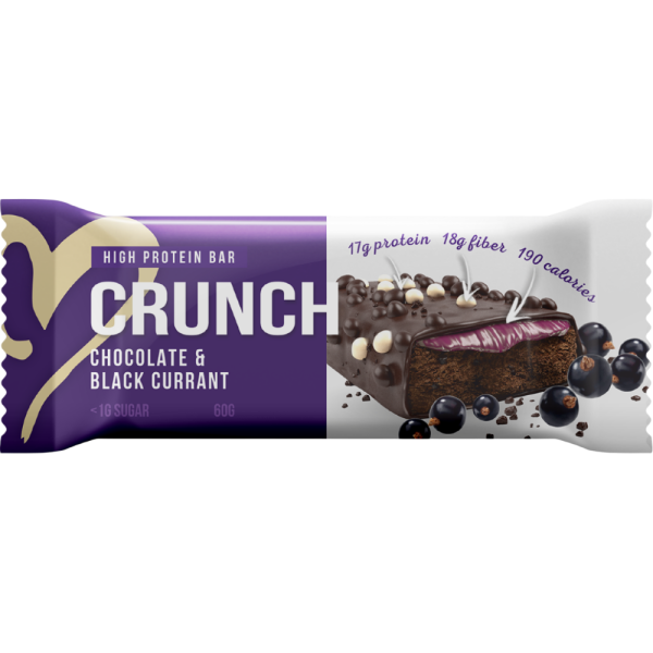 BootyBar Crunch 60 grams (Шоколад - черная смородина)