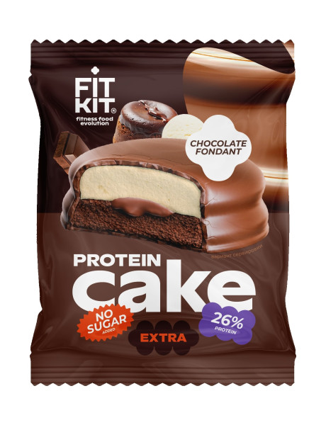 Fit Kit Extra Protein cake 50 grams (Шоколадный фондан)
