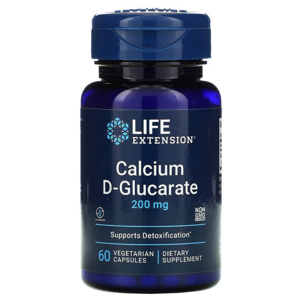 Life Extension Calcium D-Glucarate 200 mg 60 veg capsules