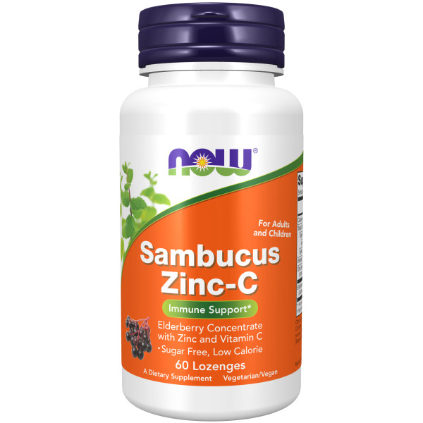 NOW Sambucus Zinc-C 60 lozenges