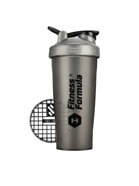 Fitness Formula Shaker Bottle C03 600 мл (Дымчатый - крышка перламутровая - лого черный)