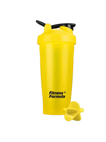 Fitness Formula Shaker Bottle C03 600 мл (Жёлтый - крышка жёлтая - лого черный)