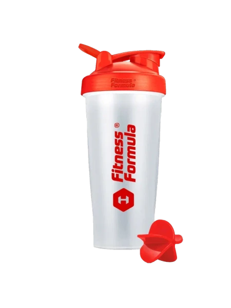 Fitness Formula Shaker Bottle C03 600 мл (Прозрачный - красный)