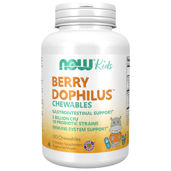 NOW Berry Dophilus Kids 120 chewables Срок 31.10.2025