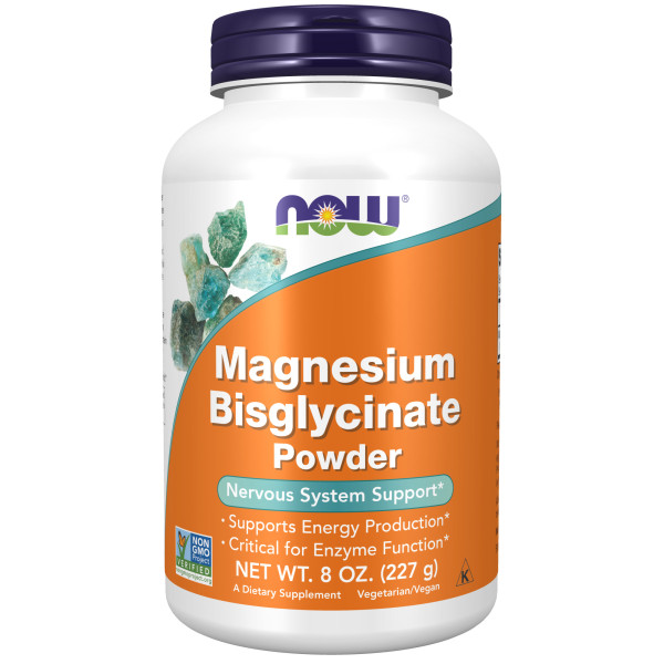 NOW Magnesium Bisglycinate powder 227 grams