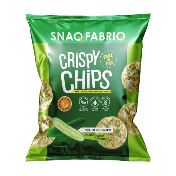 Snaq Fabriq Crispy Chips 50 grams (Малосольные огурчики)